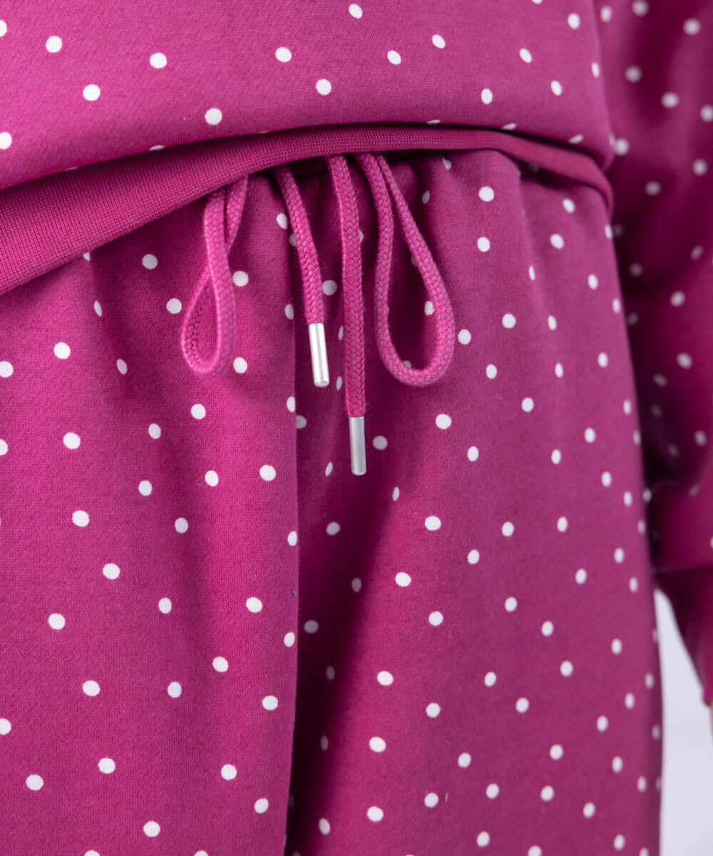 Woman - Pink Printed Loose-Fit Jogging Trousers