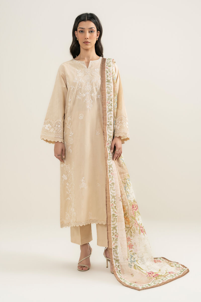 Printed Tussar Silk Dupatta