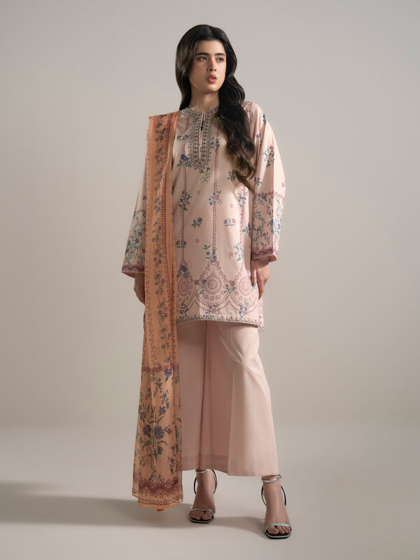 3 Piece - Embroidered Lawn Suit
