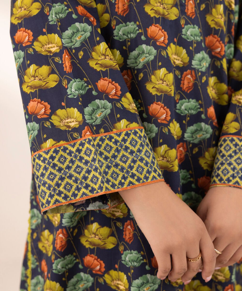 Women's RTW Lawn Multi Printed A-Line Shirt