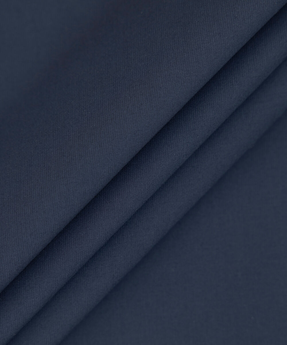 Men's Unstitched 2-Piece Premium Cotton Dobby Navy Suit