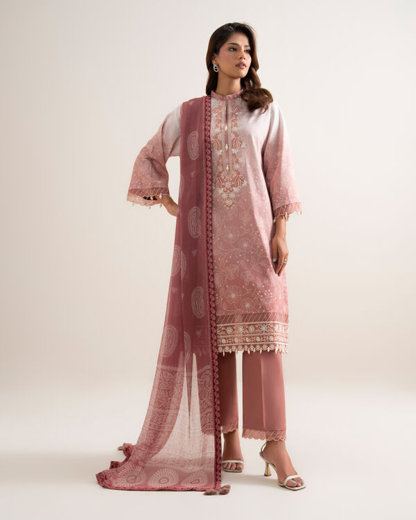 3 Piece - Embroidered Lawn Suit