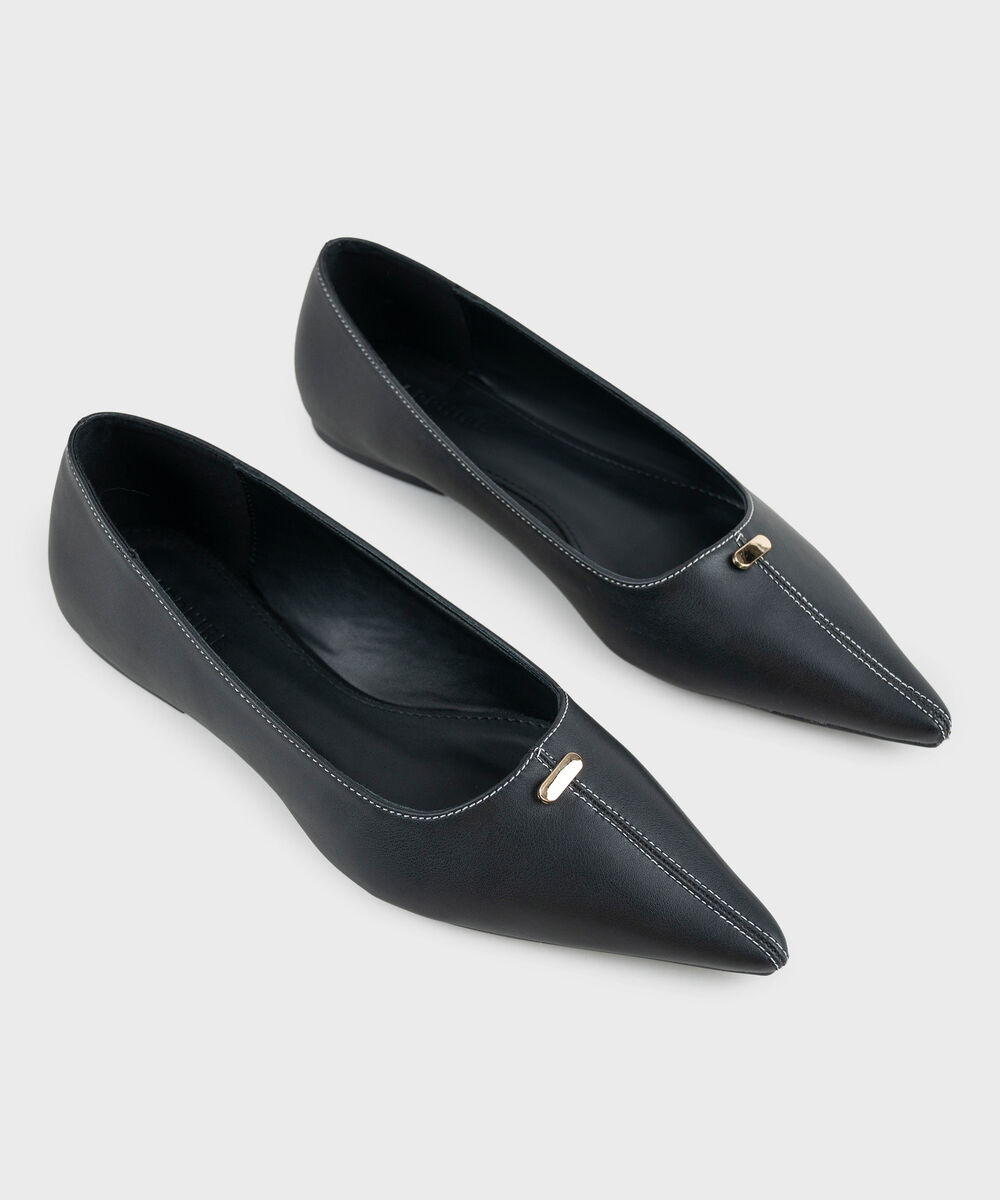 Women's Black Pointed Toe Pumps