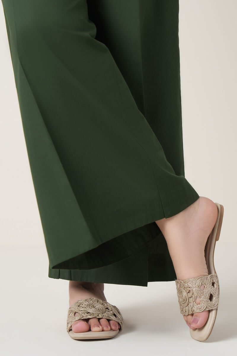 Solid Cambric Flared Pants