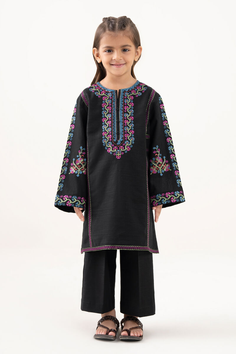 2 Piece - Embroidered Light Khaddar Suit