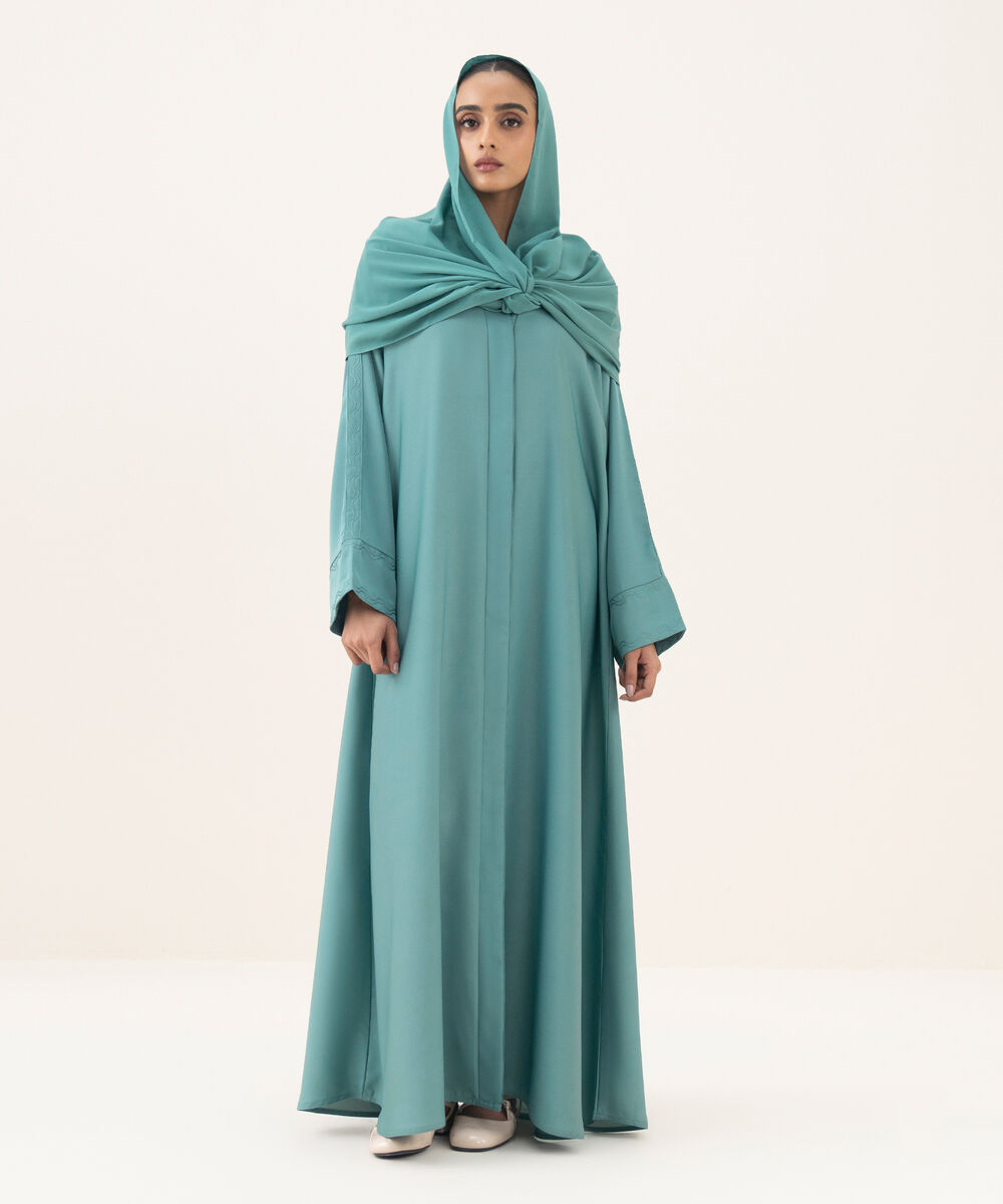 Women's turquoise hijab