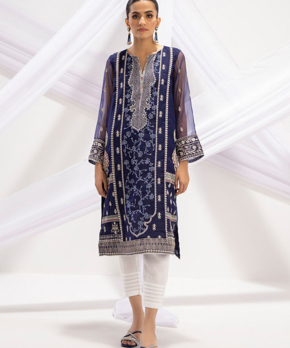 Embroidered Organza Shirt