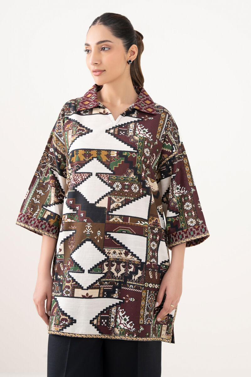 Embroidered Light Khaddar Shirt