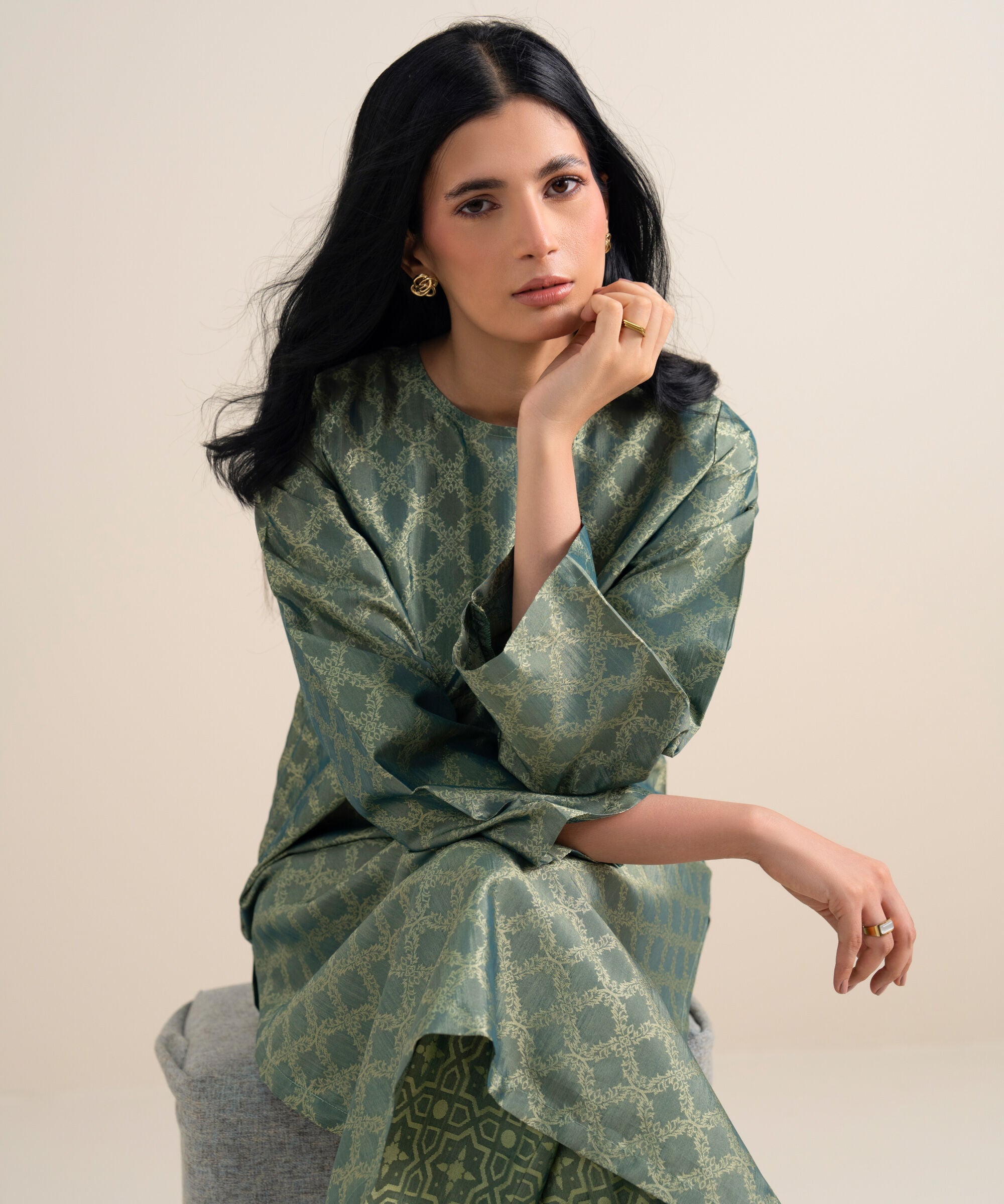 Unstitched 2 Pc Jacquard 01SDY23V01TS