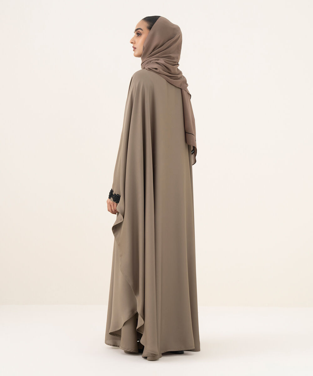 Women's coffee brown kaftan Abaya set
