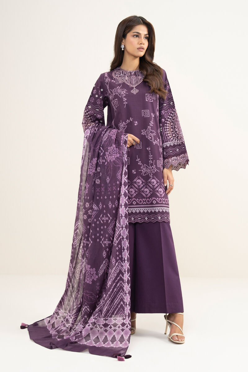 3 Piece - Embroidered Lawn Suit