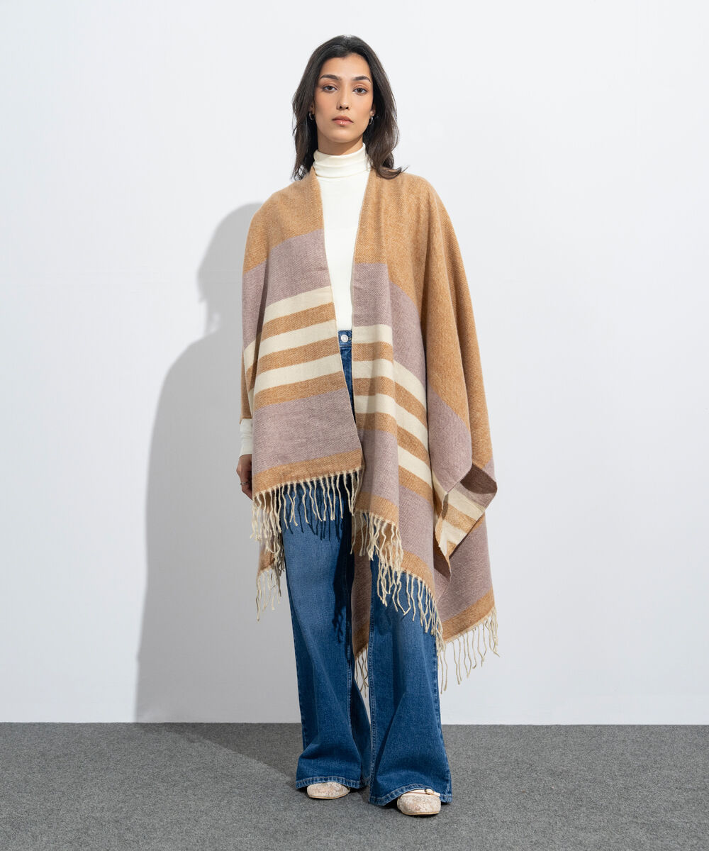 Women's Western Wear Multi Cape Shawl