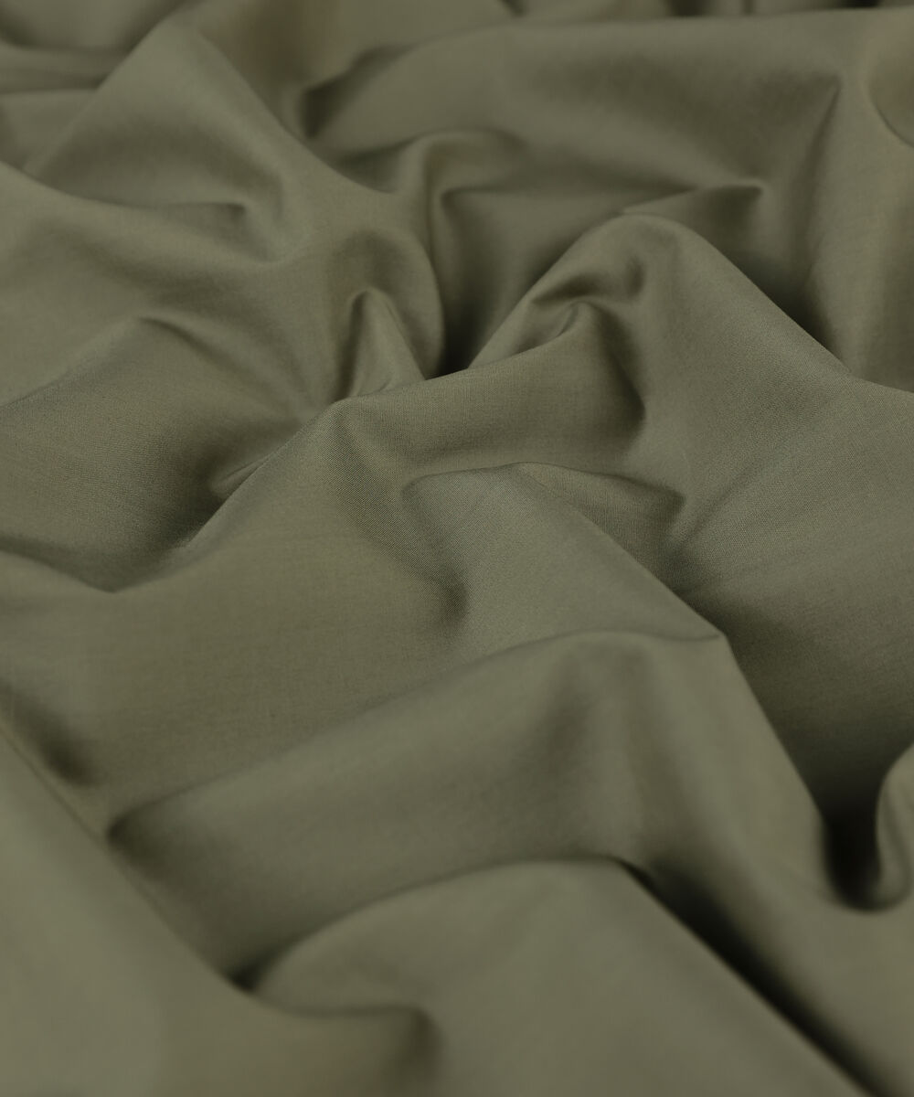 Men Unstitched Cotton Brown Full Suit Fabric