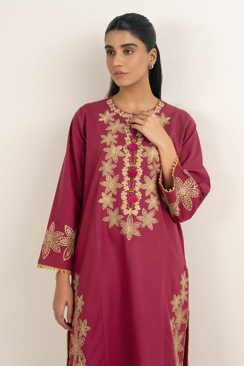 Embroidered Light Khaddar Shirt
