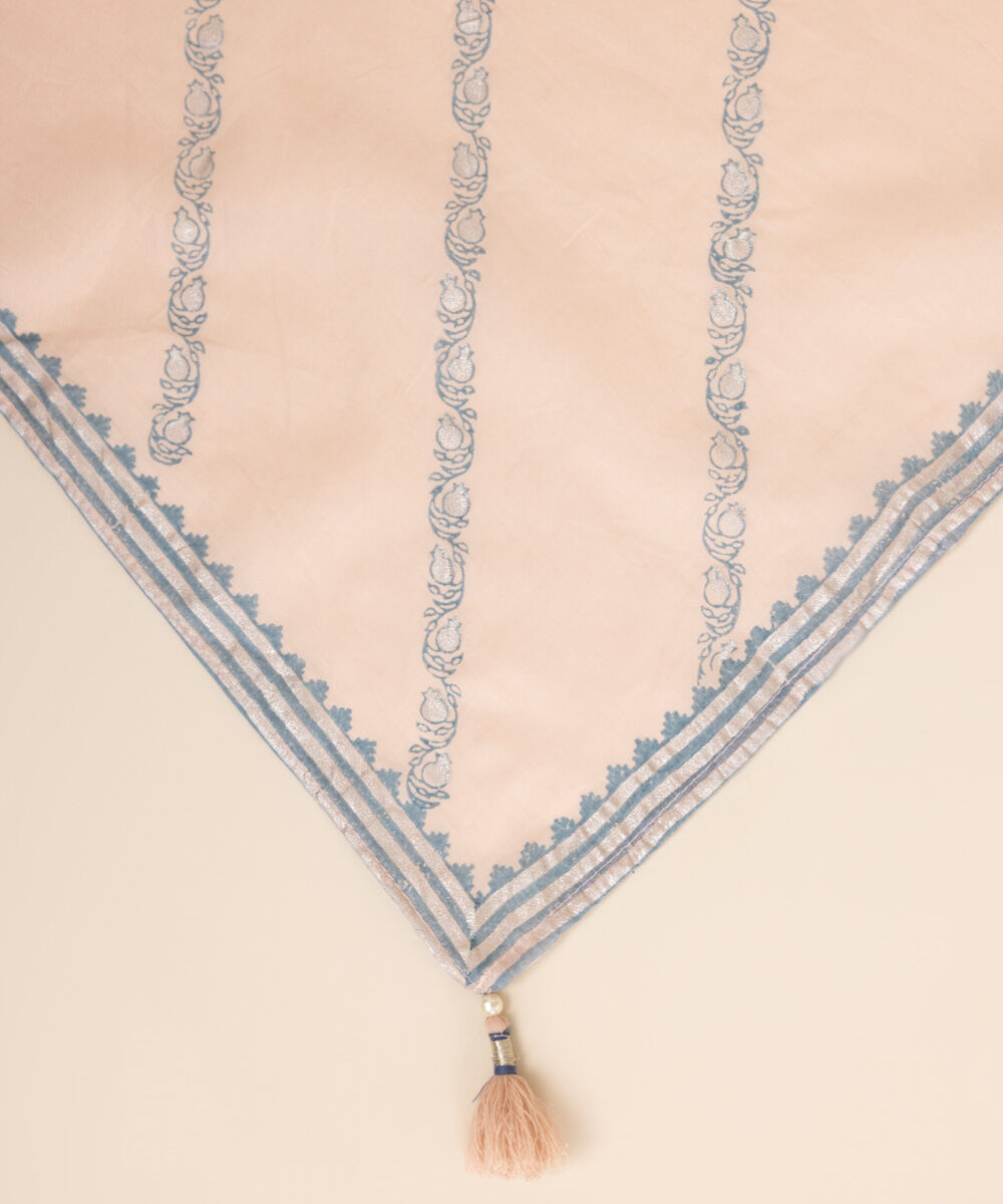 Fine Voile Pink Printed Dupatta