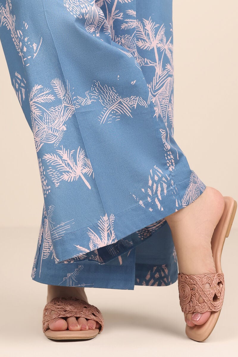 Printed Cambric Flared Pants