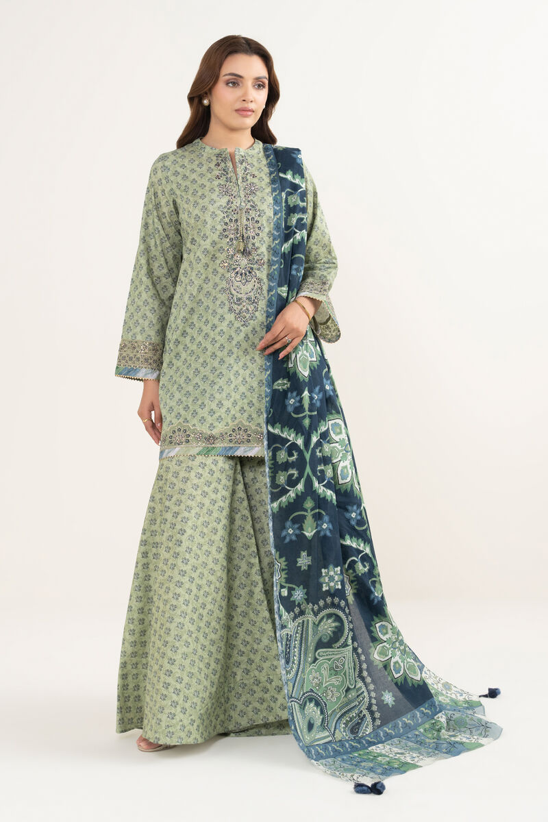 3 Piece - Embroidered Lawn Suit