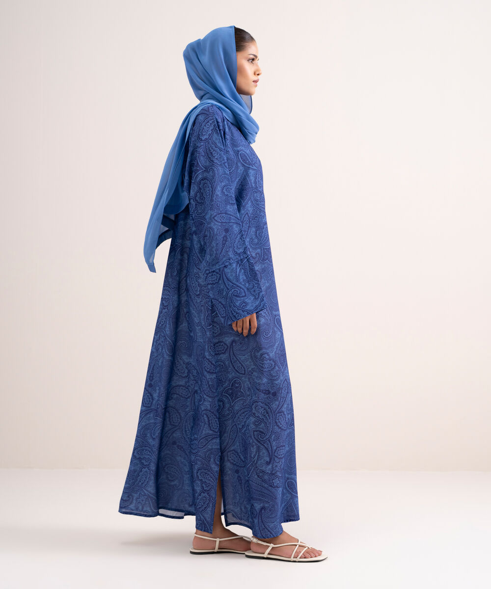 Women's Multicoloured Printed Abbaya Set