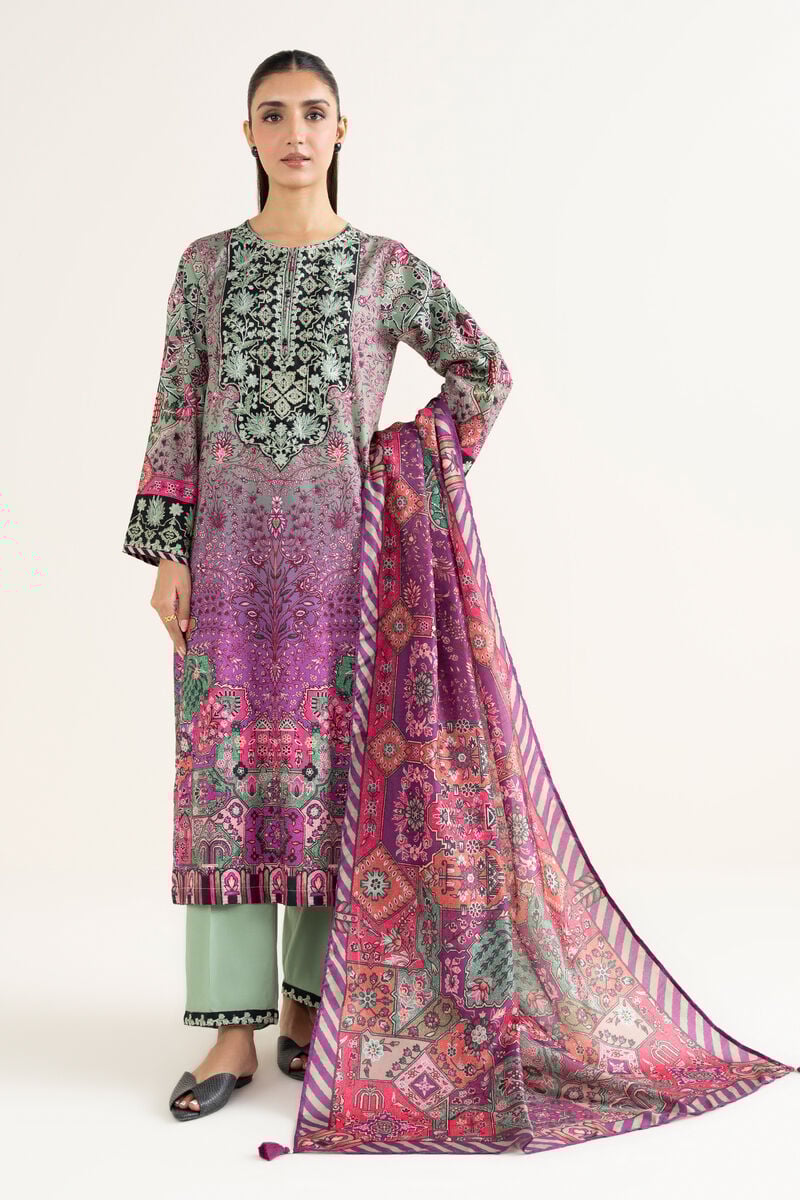 Printed Tussar Silk Dupatta