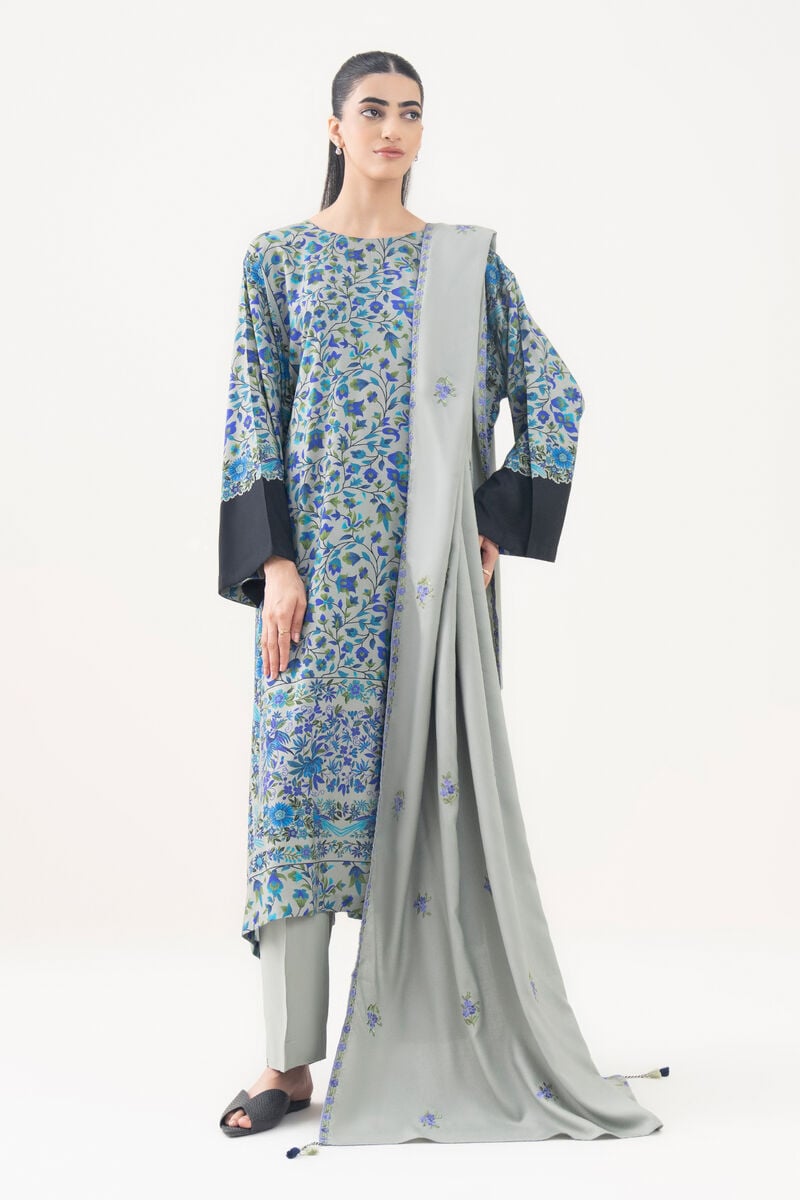 Embroidered Linen Dupatta