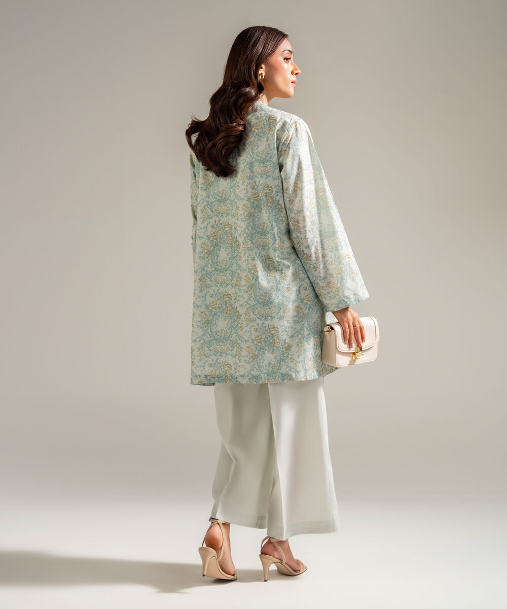 Women's RTW Lawn Embroidered Green 2 Piece Suit
