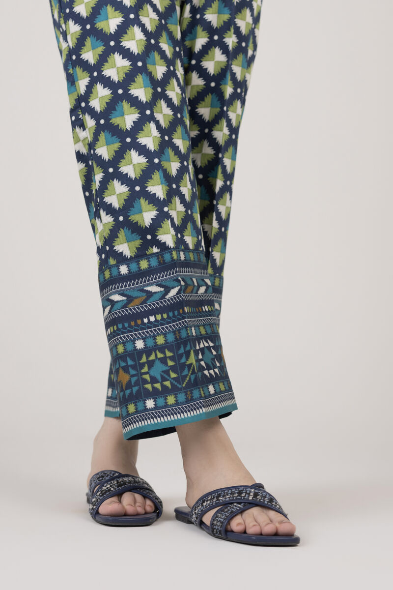 Cotton Satin Straight Pants