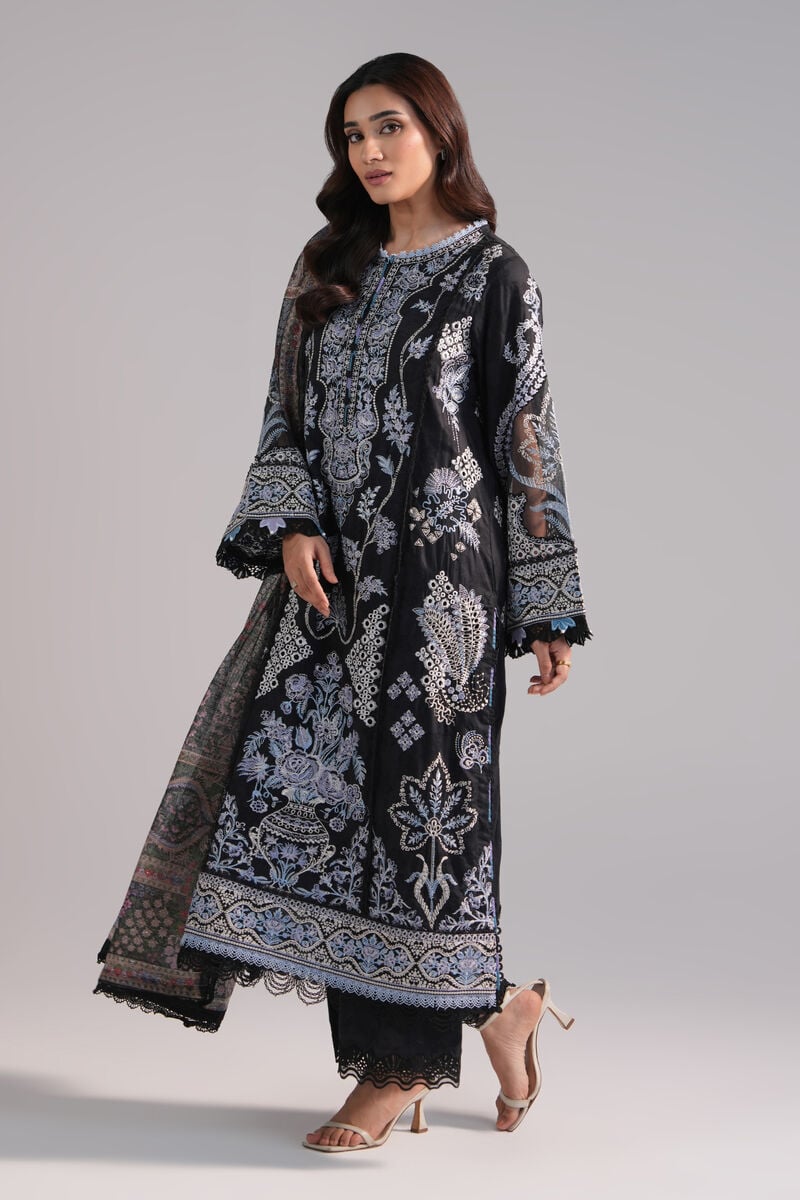3 Piece - Embroidered Jacquard Suit