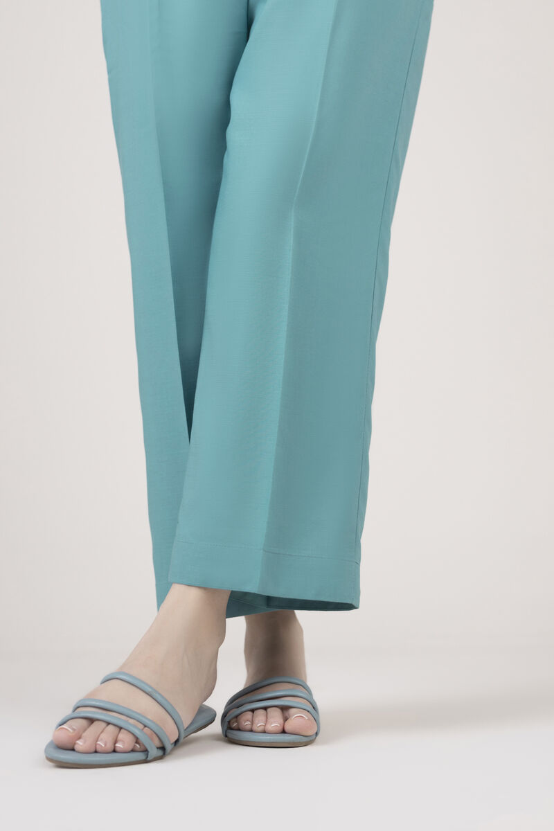 Cotton Viscose Straight Pants