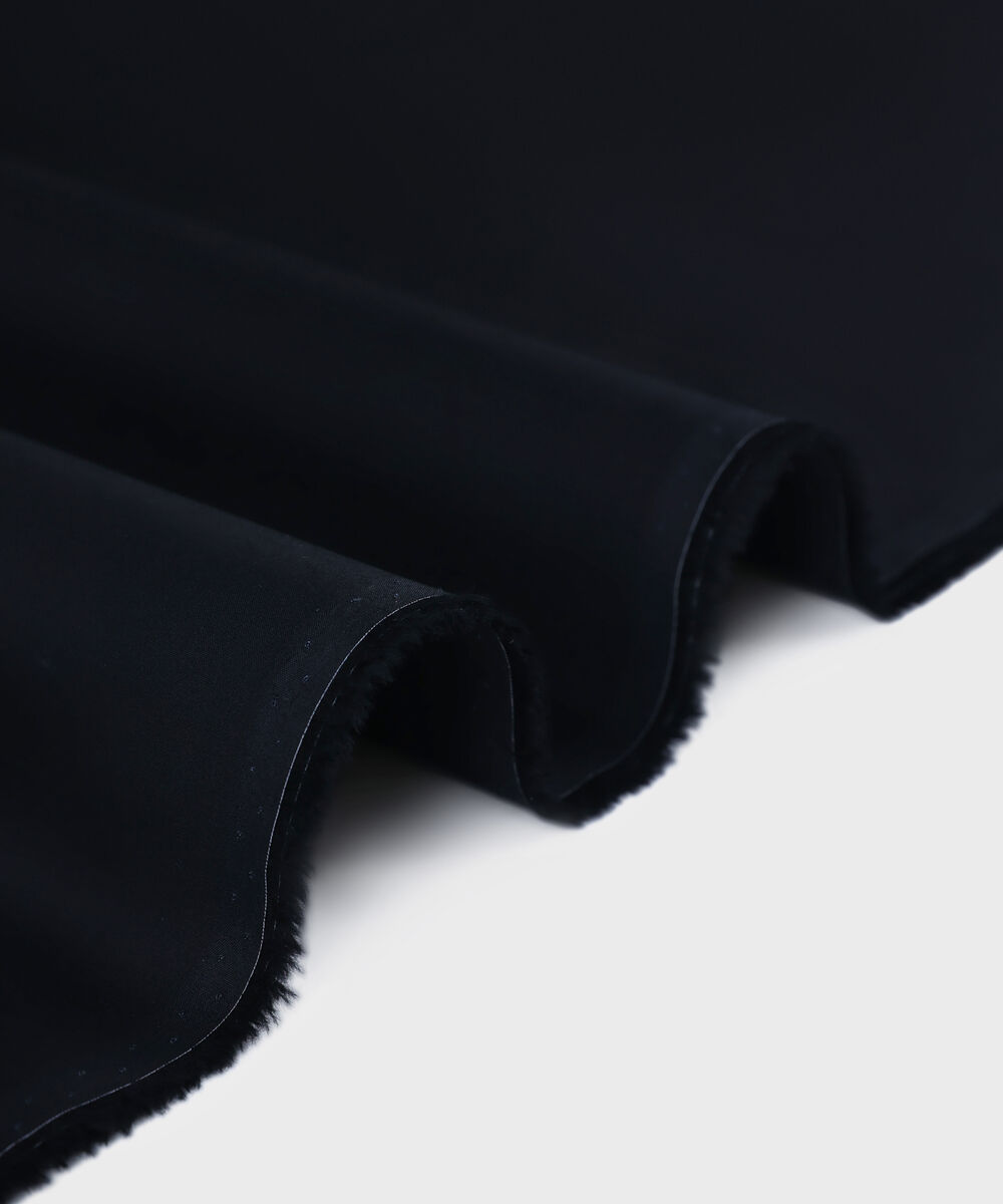 Men Unstitched Cotton Black Full Suit Fabric