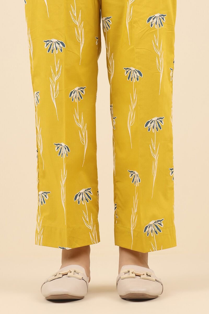 Printed Cambric Straight Pants