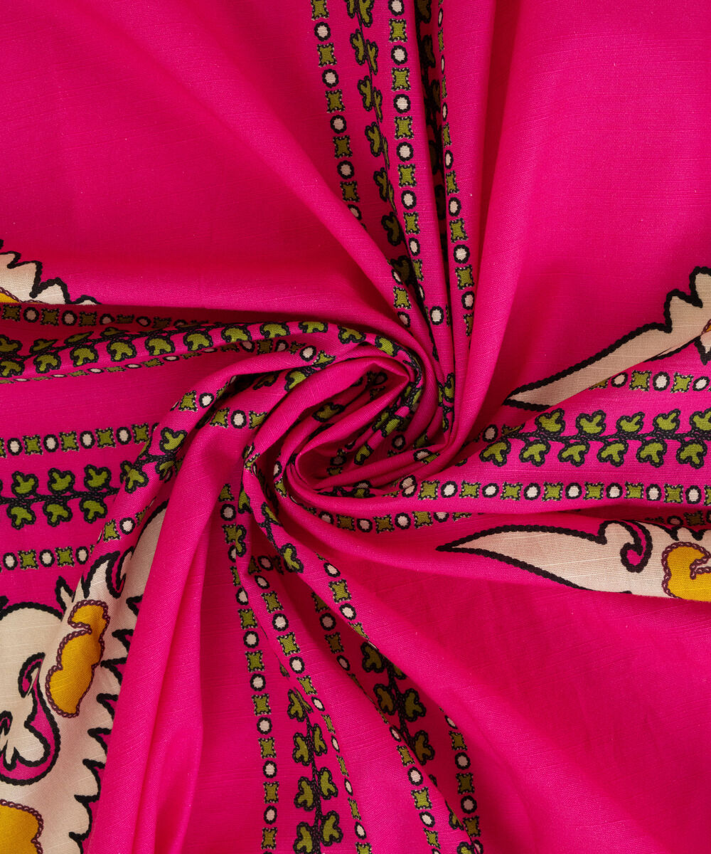 Light Khaddar Printed Pink Dupatta