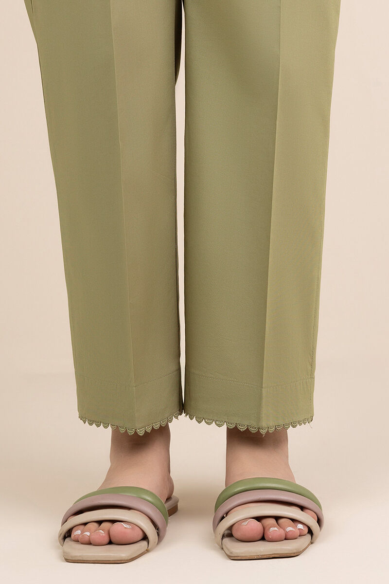 Solid Cambric Straight Pants