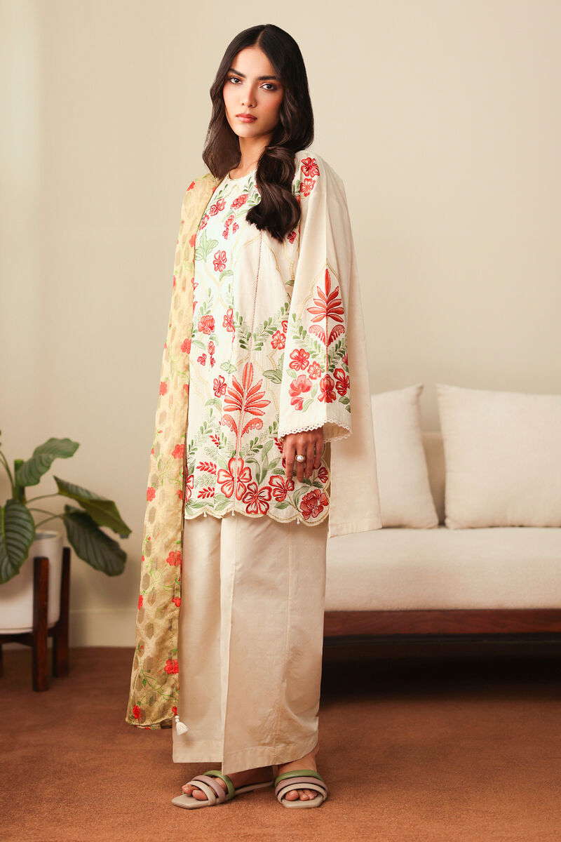 Solid Jacquard Flared Pants