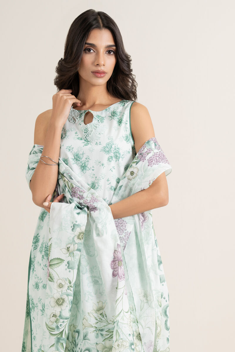 3 Piece - Printed Lawn Suit