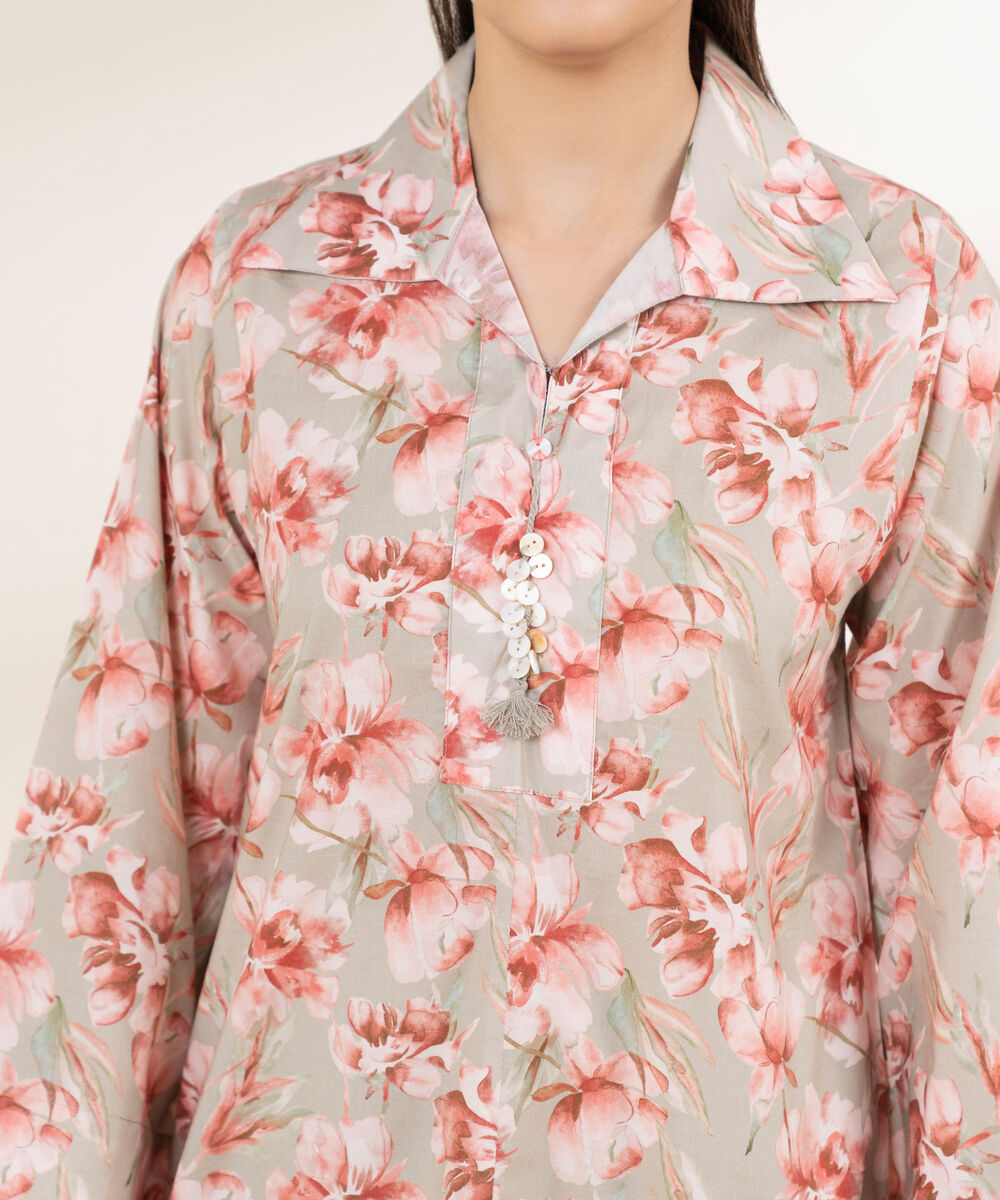 Women's RTW Lycra Multi Printed Boxy Shirt