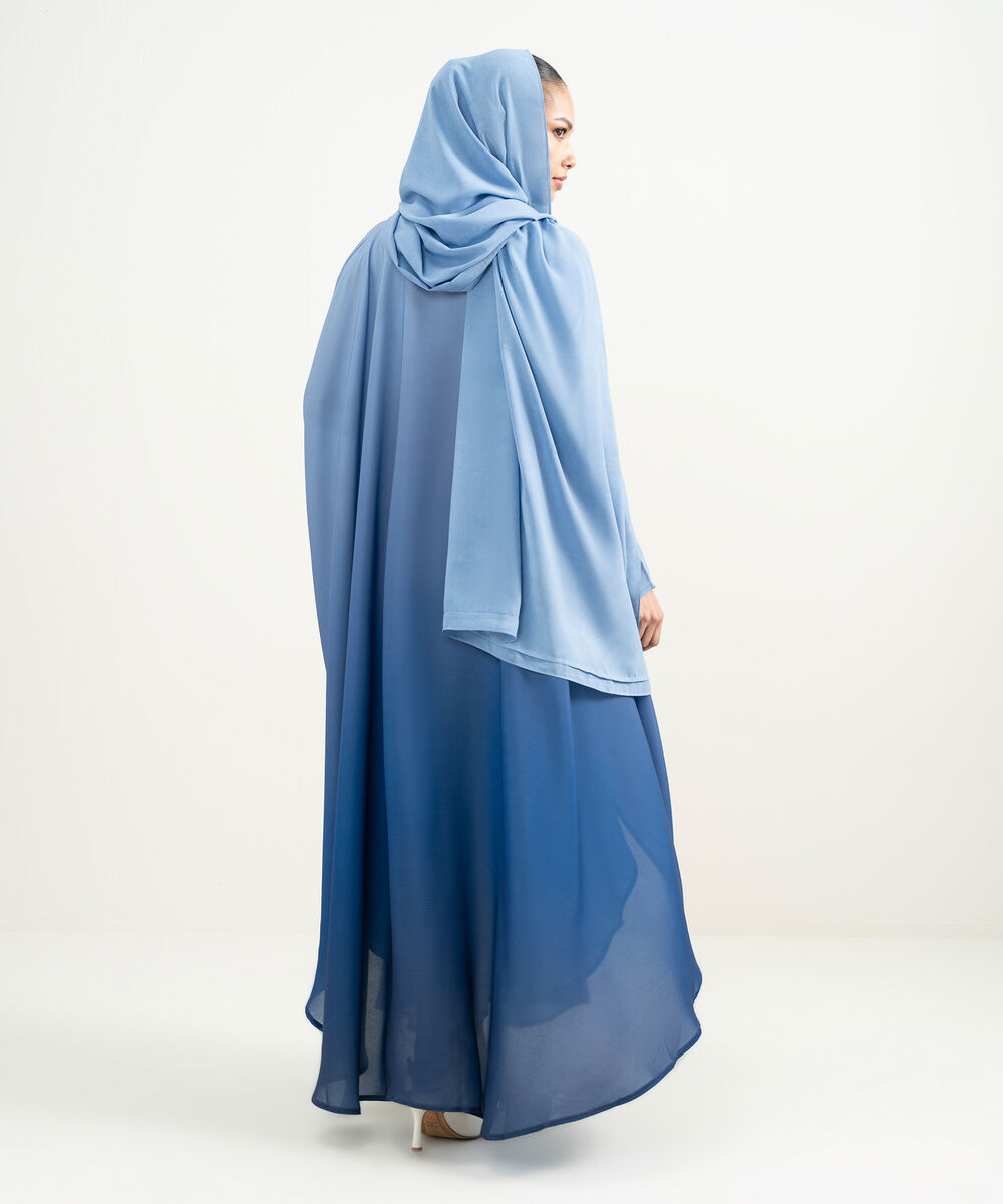 Women's Multi Round Neck Kaftan Abaya Set