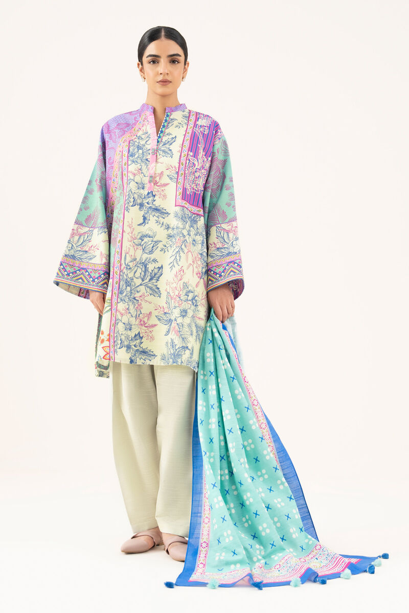 2 Piece - Printed Khaddar Suit