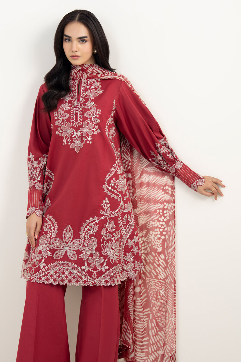 3 Piece - Embroidered Lawn Suit