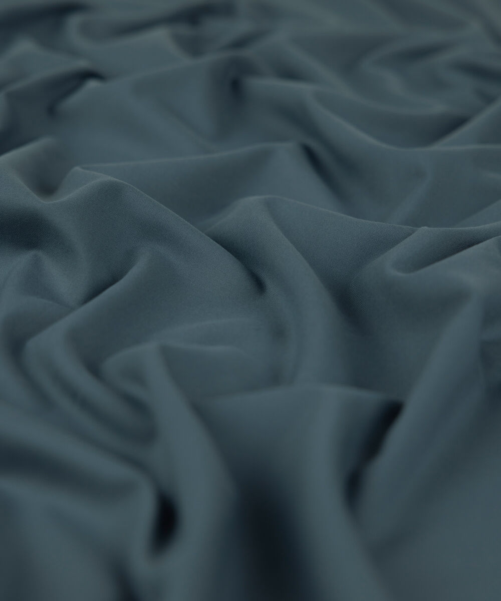 Men Unstitched Wash & Wear Blue Full Suit Fabric