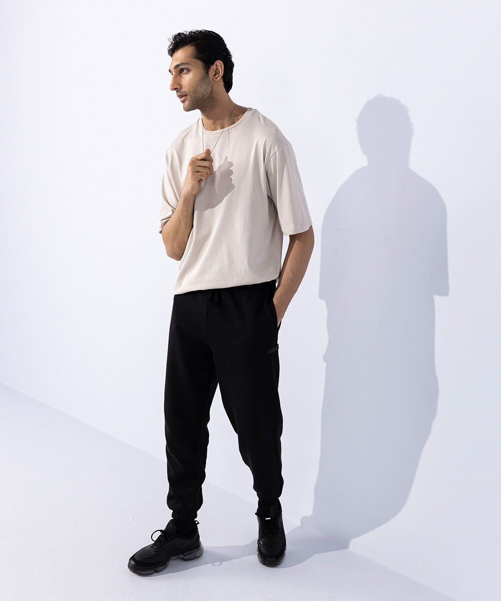 Woman - Black Unisex Jogging Trousers