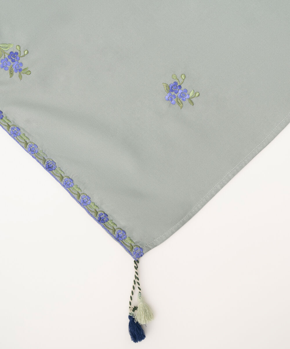 Women's RTW Linen Green Dyed Dupatta