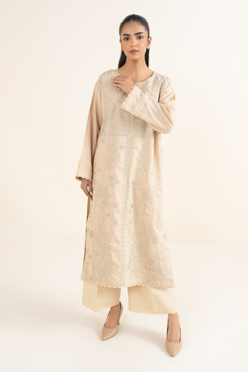 Embroidered Light Khaddar Shirt