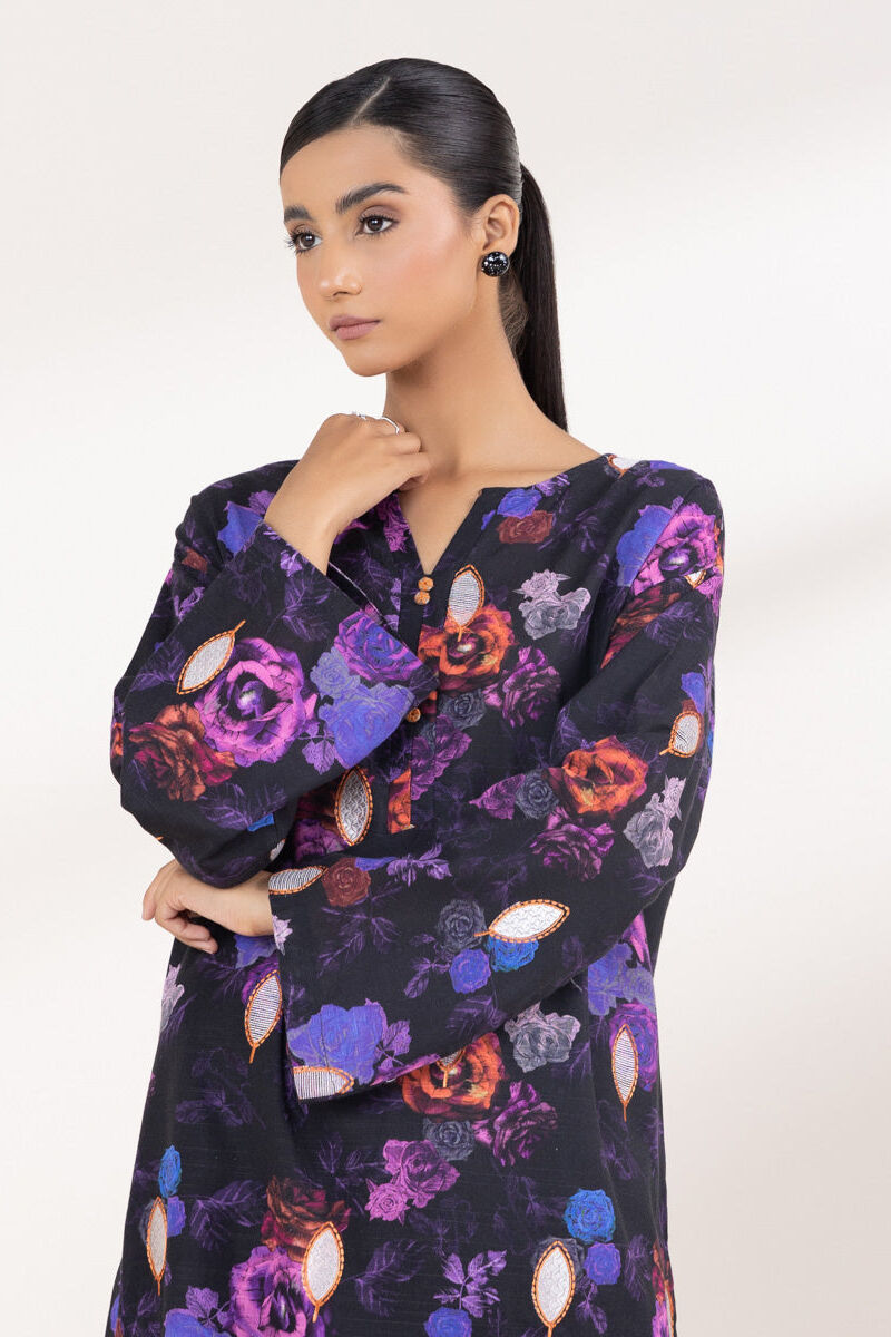 Embroidered Light Khaddar Shirt