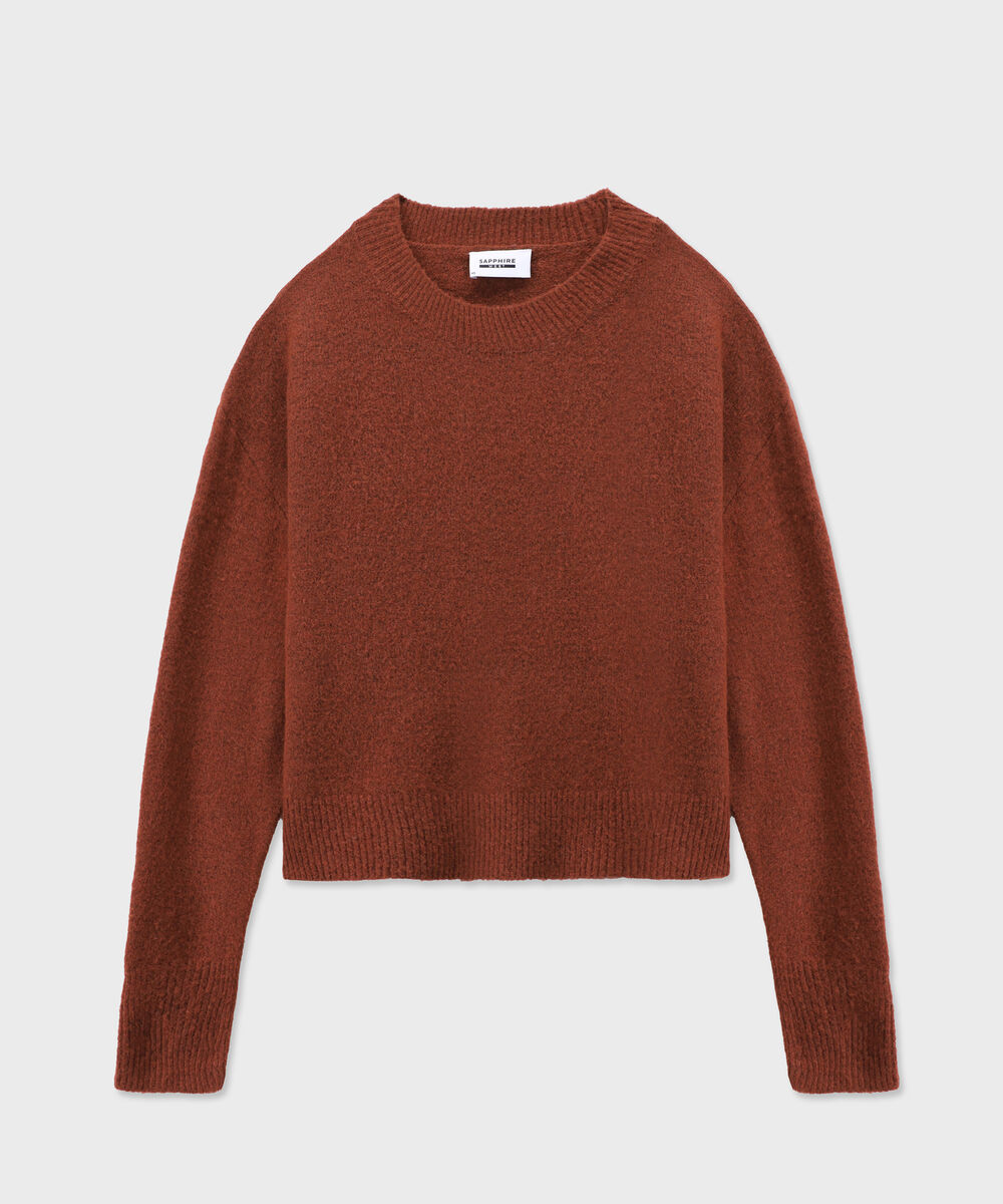 Women's Western Wear Rust Oversized Knit Sweater