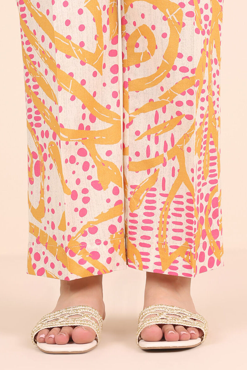 Printed Cambric Straight Pants