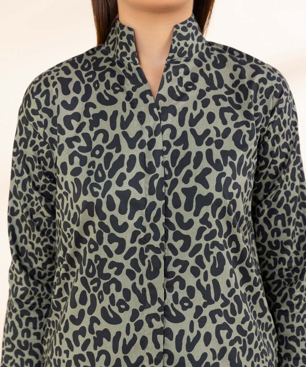 Women's Unstitched Grey Lawn 2 Piece Suit