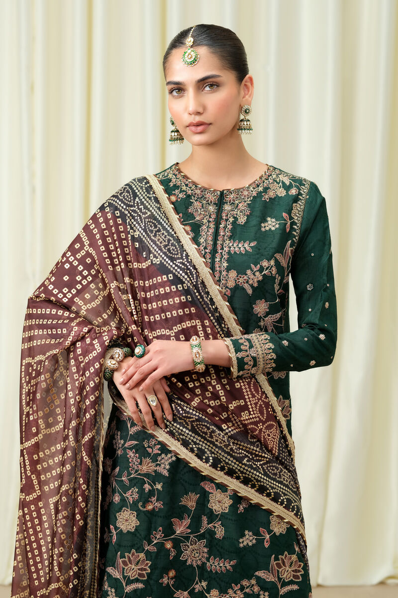 3 Piece - Embroidered Jacquard Suit
