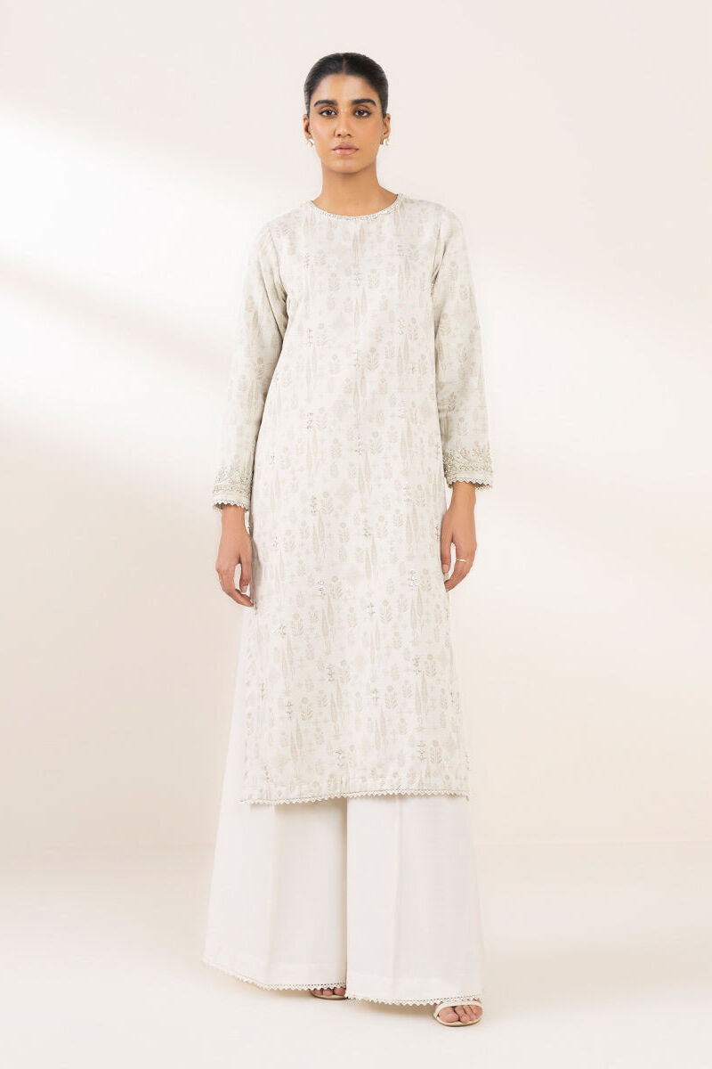 Embroidered Cotton Jacquard Shirt