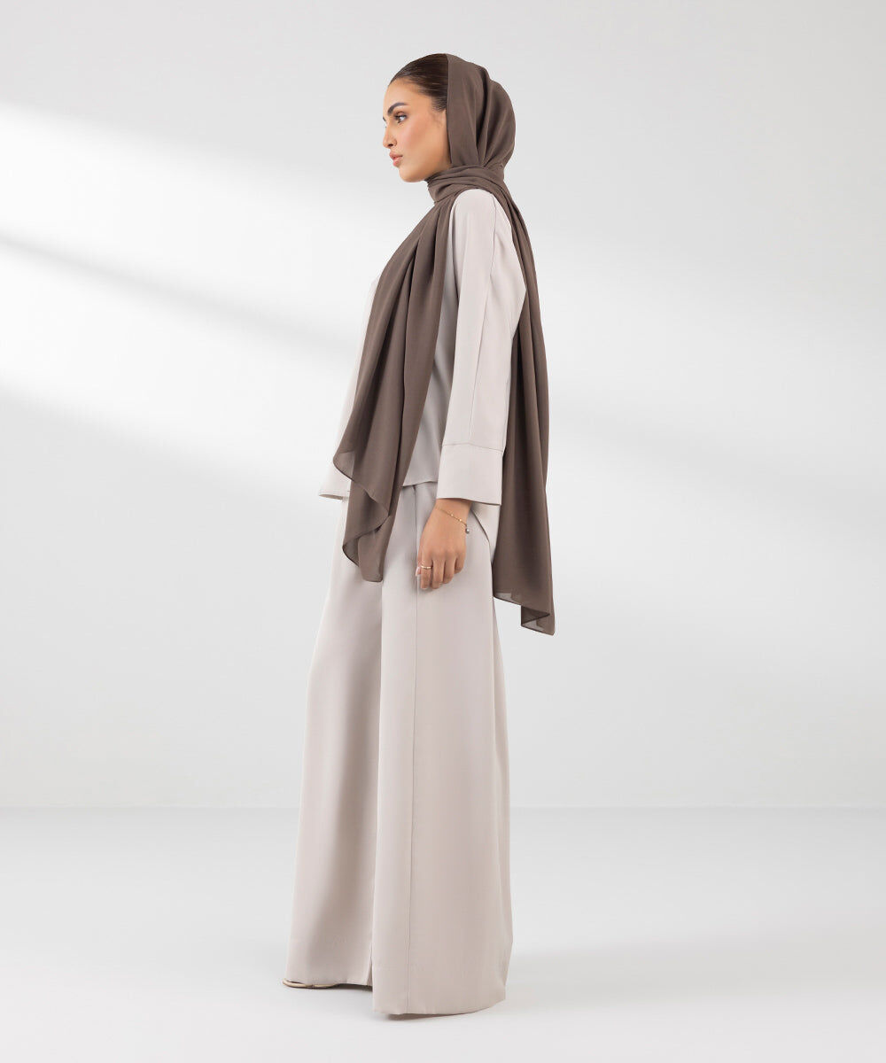 Woman - Pink Flowy Wide Leg Trousers