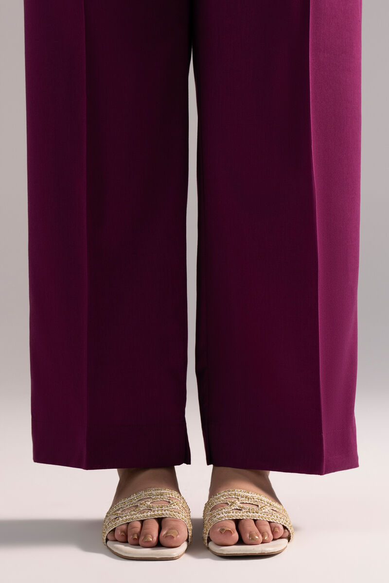 Cotton Viscose Straight Pants
